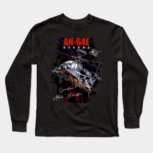 AH-64E Apache Guardian attack helicopter Long Sleeve T-Shirt